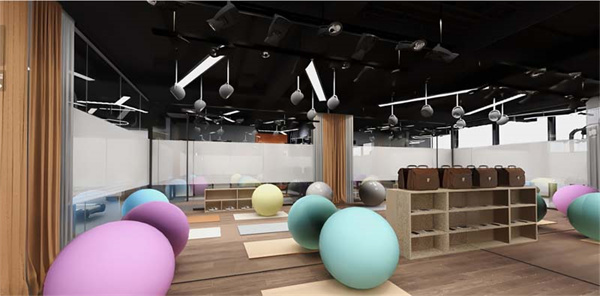 健身會所設計裝修效果圖—燦源裝飾 健身會所設計裝修效果圖—燦源裝飾