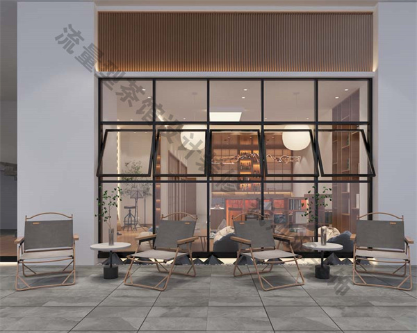 130平茶館設(shè)計(jì)裝修案例-燦源裝飾